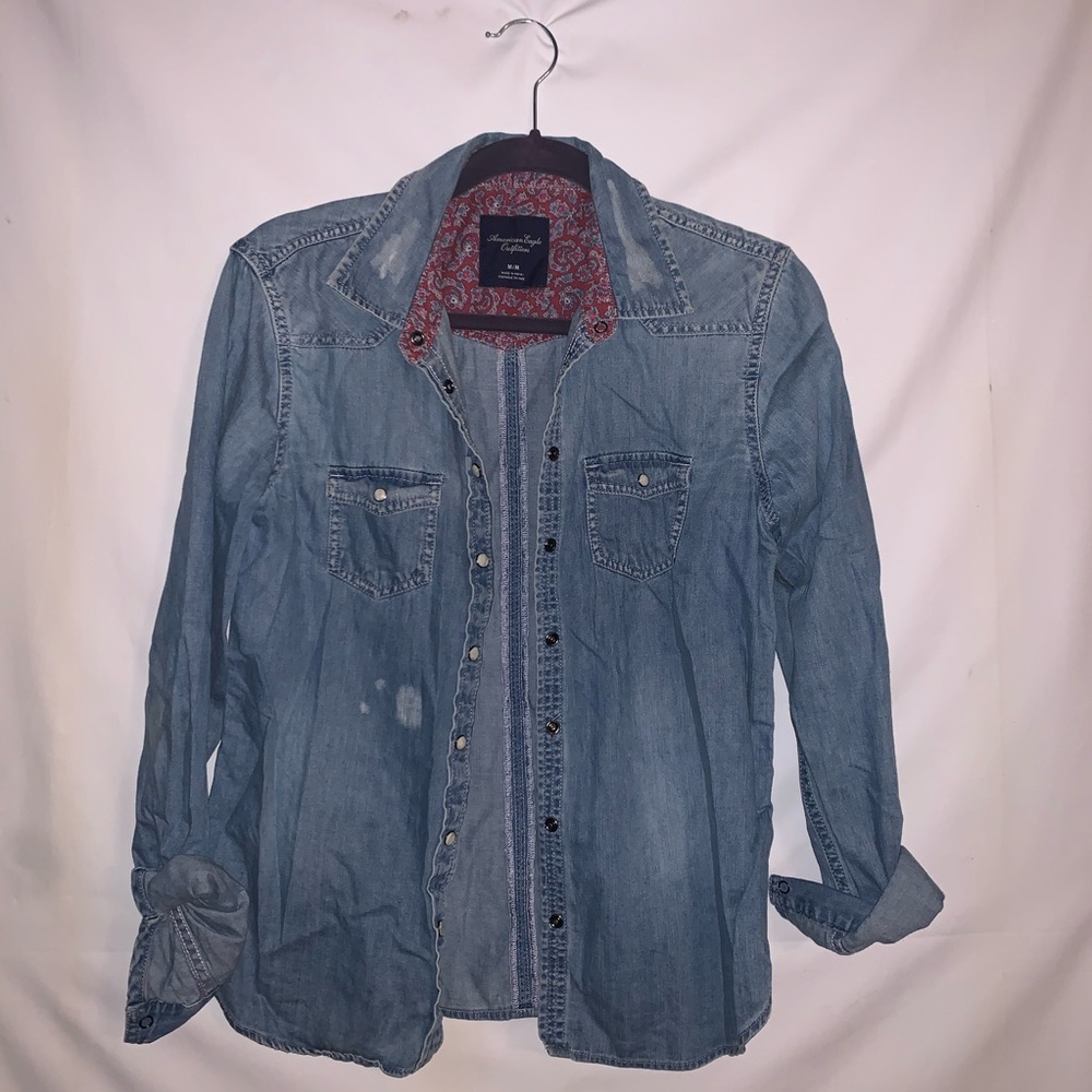 Distressed Denim Shirt